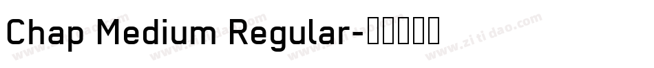 Chap Medium Regular字体转换